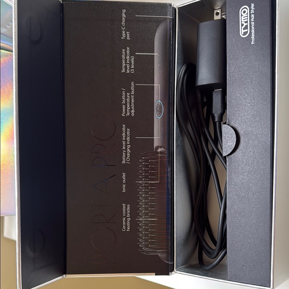 Temo- travel Professional Hair Styling Iron for Men Grooming - Black